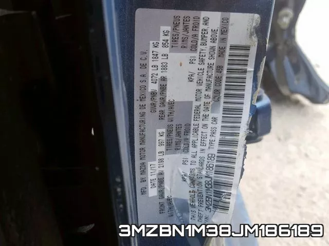 3MZBN1M38JM186189 фото 2