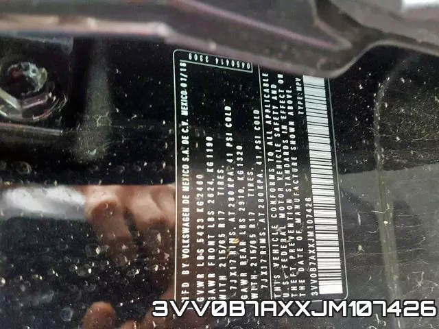 3VV0B7AXXJM107426 фото 2