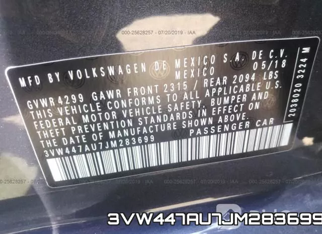 3VW447AU7JM283699 фото 9