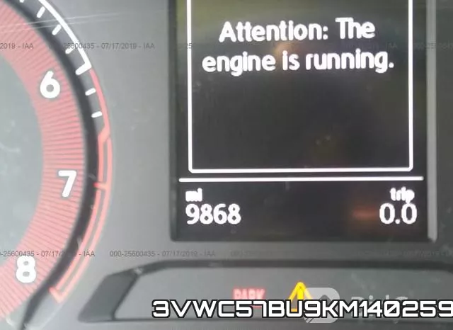 3VWC57BU9KM140259 фото 8