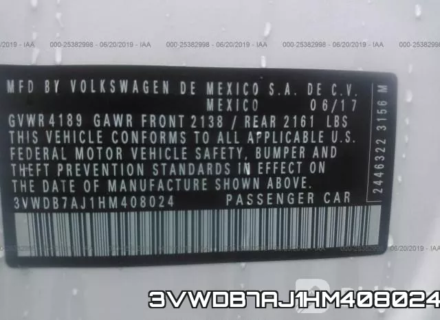 3VWDB7AJ1HM408024 фото 10