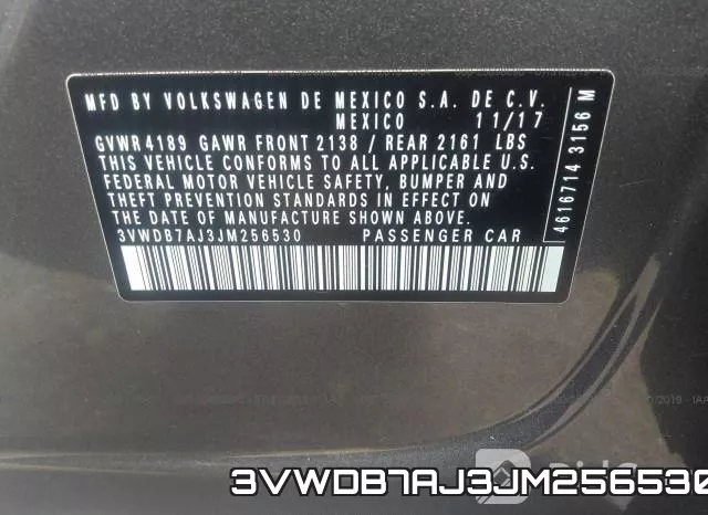 3VWDB7AJ3JM256530 фото 10