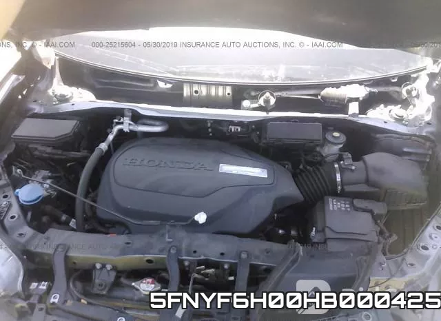5FNYF6H00HB000425 фото 2