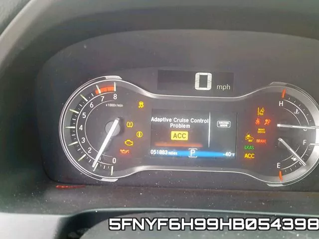 5FNYF6H99HB054398 фото 9