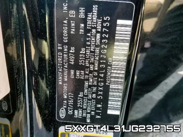 5XXGT4L31JG232755 фото 2