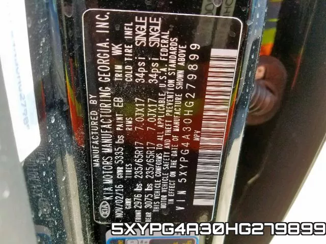 5XYPG4A30HG279899 фото 2