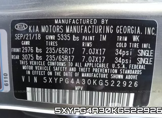 5XYPG4A30KG522926 фото 10