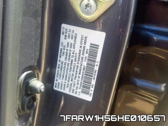 7FARW1H56HE010657 фото 2