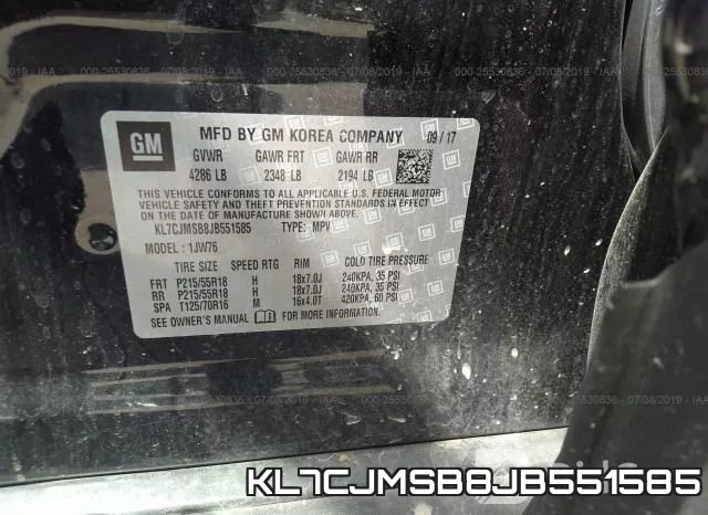 KL7CJMSB8JB551585 фото 10