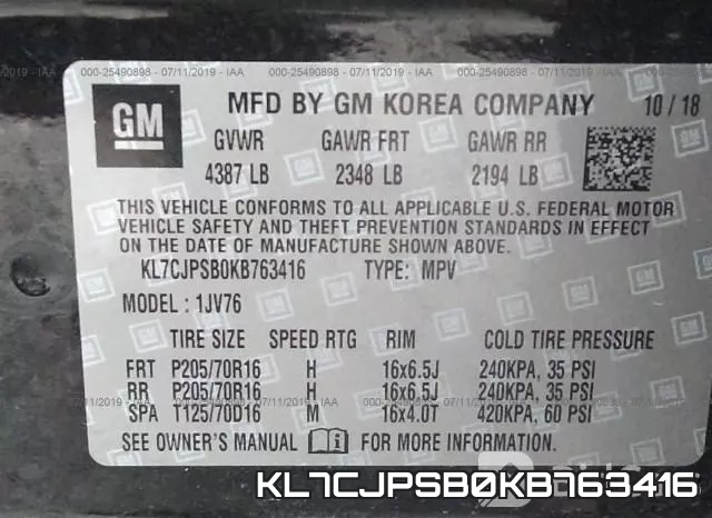 KL7CJPSB0KB763416 фото 10
