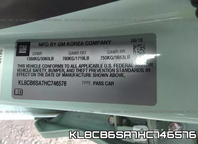 KL8CB6SA7HC746576 фото 10