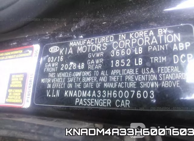 KNADM4A33H6007603 фото 10