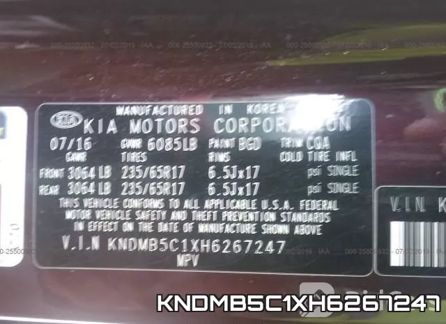 KNDMB5C1XH6267247 фото 10