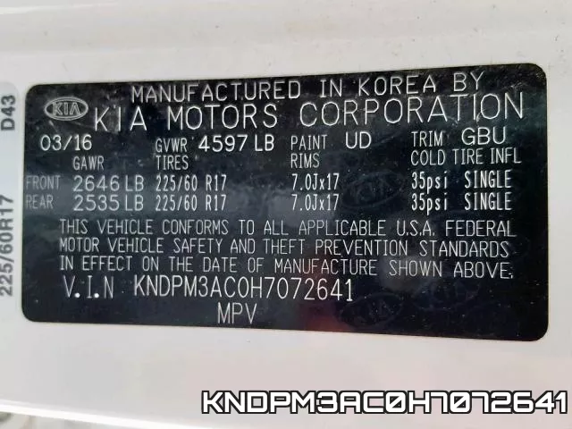 KNDPM3AC0H7072641 фото 2