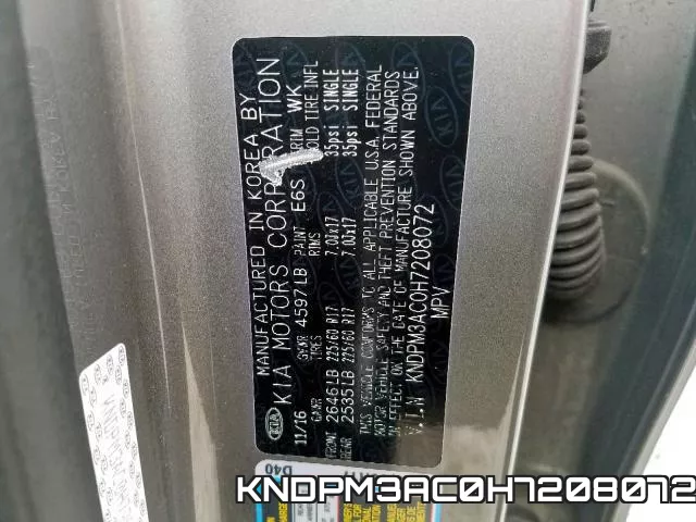 KNDPM3AC0H7208072 фото 2