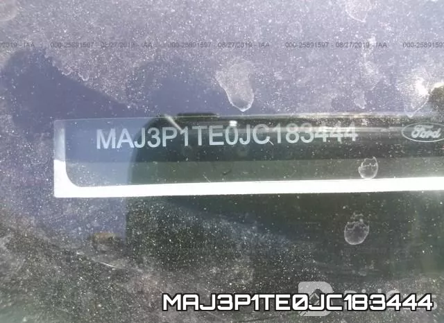 MAJ3P1TE0JC183444 фото 10