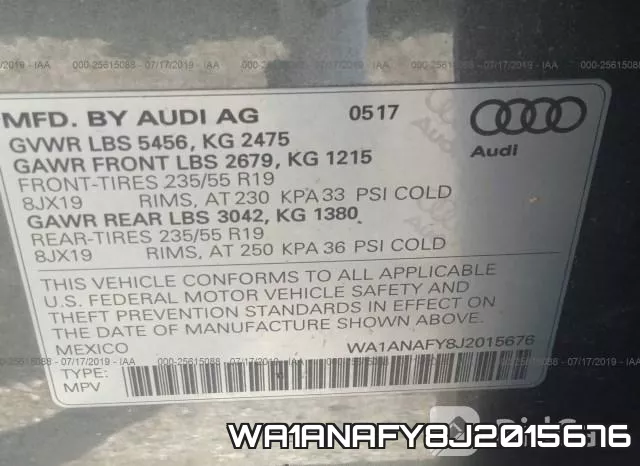 WA1ANAFY8J2015676 фото 10