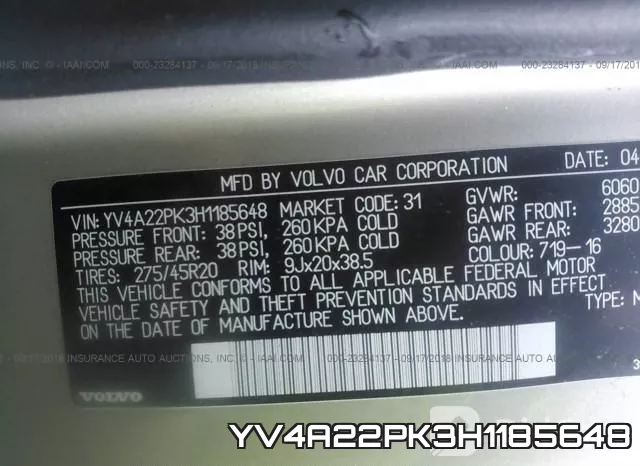 YV4A22PK3H1185648 фото 10