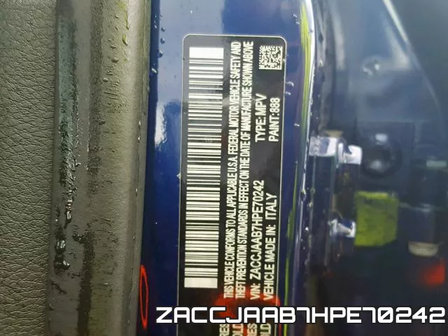 ZACCJAAB7HPE70242 фото 2