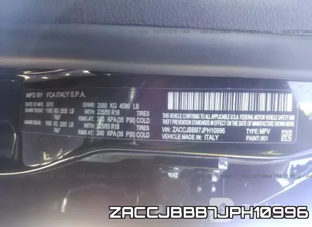 ZACCJBBB7JPH10996 фото 9