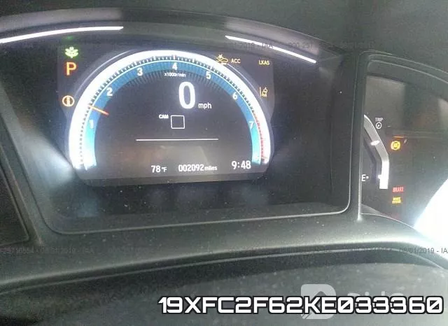 19XFC2F62KE033360 фото 8