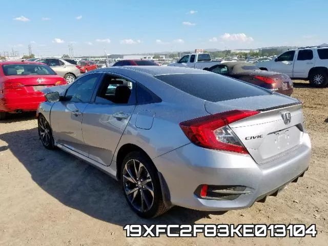 19XFC2F83KE013104 фото 4