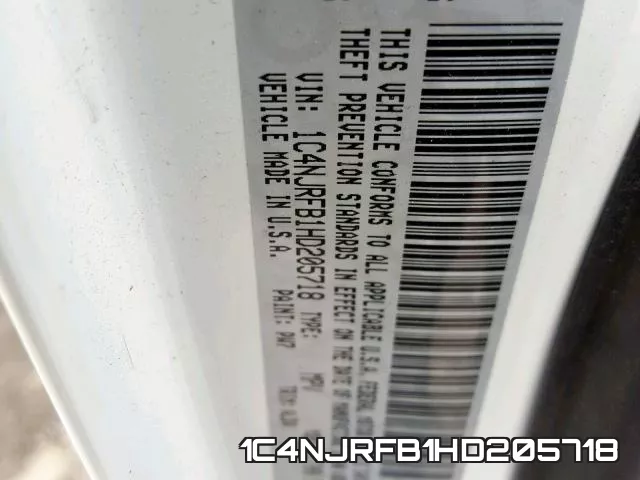 1C4NJRFB1HD205718 фото 2