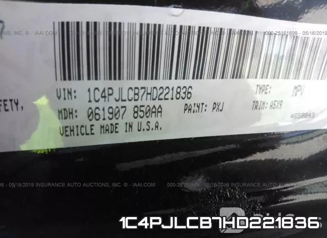 1C4PJLCB7HD221836 фото 10