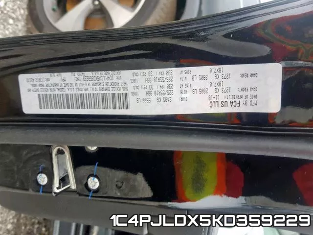 1C4PJLDX5KD359229 фото 2