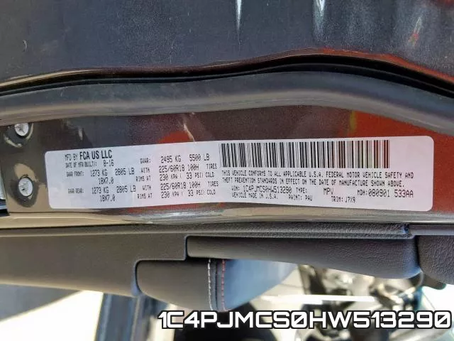 1C4PJMCS0HW513290 фото 2