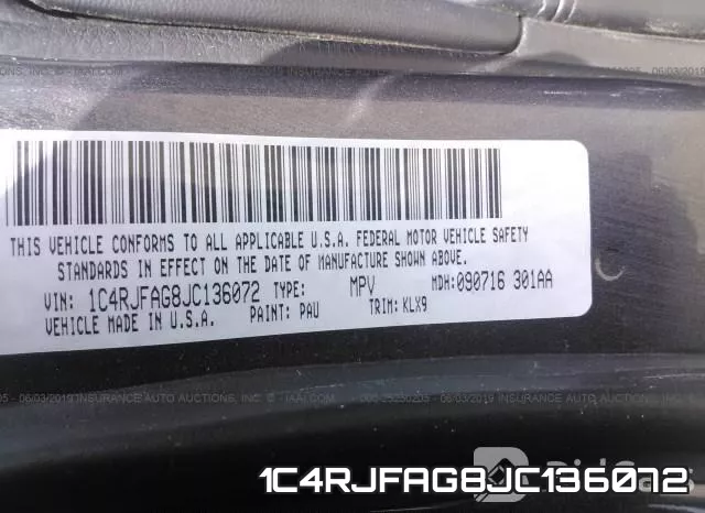 1C4RJFAG8JC136072 фото 10
