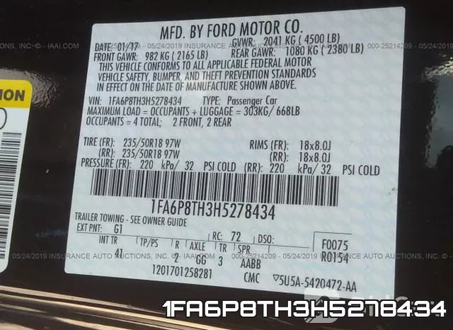 1FA6P8TH3H5278434 фото 9