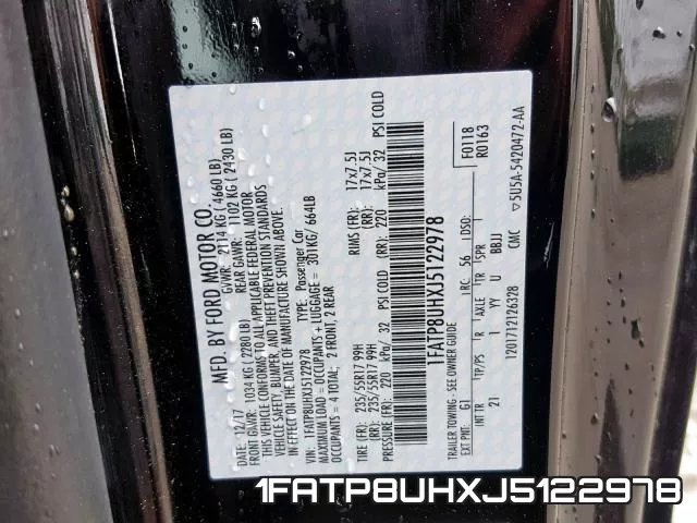 1FATP8UHXJ5122978 фото 2
