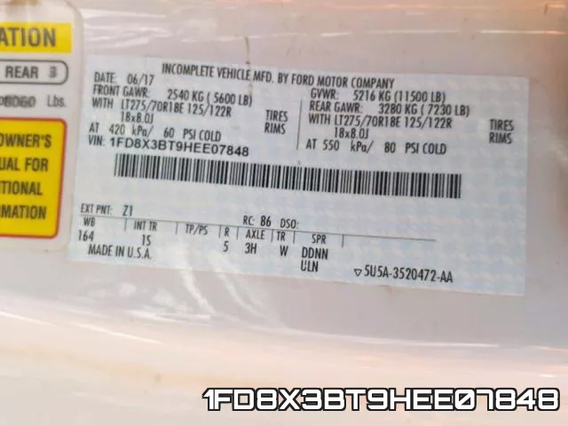 1FD8X3BT9HEE07848 фото 2