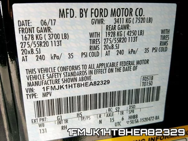 1FMJK1HT8HEA82329 фото 2