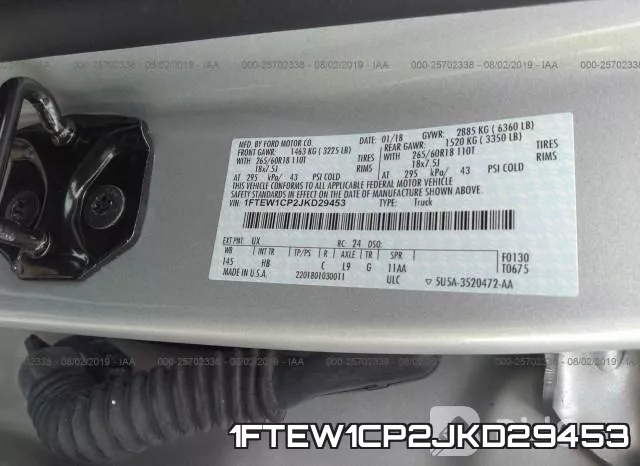 1FTEW1CP2JKD29453 фото 10