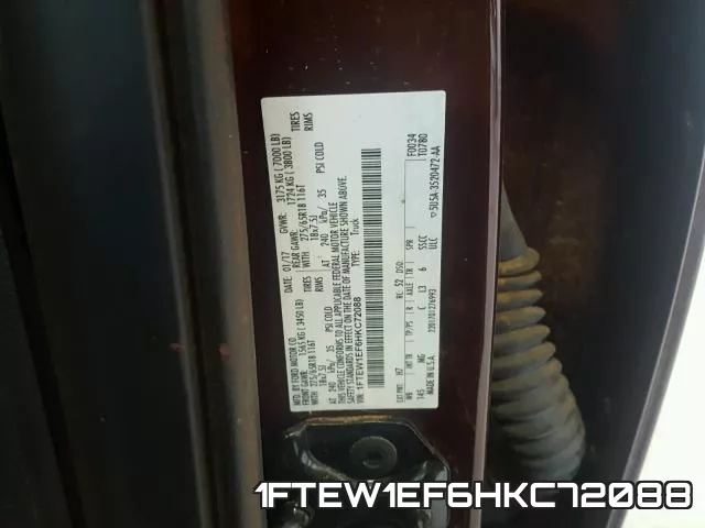 1FTEW1EF6HKC72088 фото 2