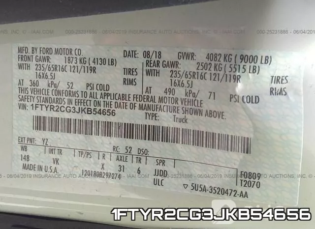 1FTYR2CG3JKB54656 фото 10