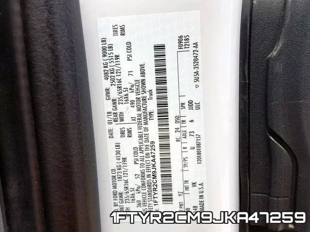 1FTYR2CM9JKA47259 фото 2