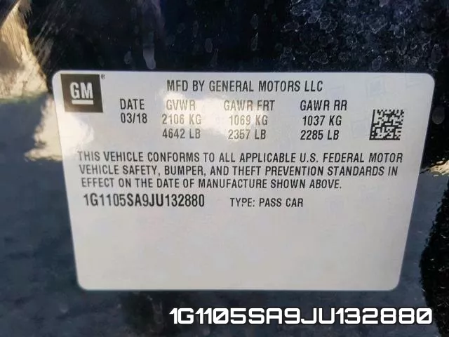 1G1105SA9JU132880 фото 2