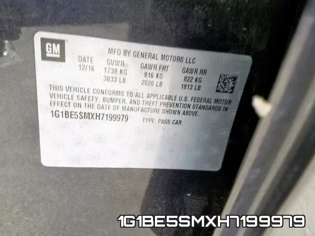 1G1BE5SMXH7199979 фото 2
