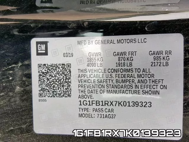 1G1FB1RX7K0139323 фото 2