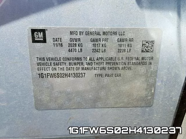 1G1FW6S02H4130237 фото 2
