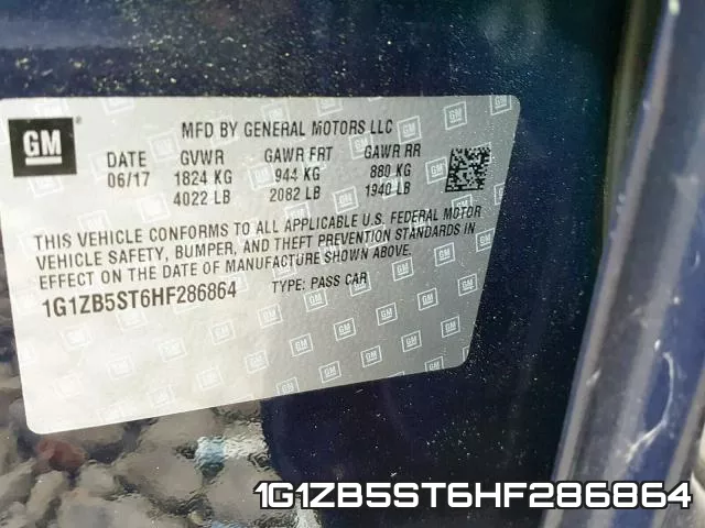 1G1ZB5ST6HF286864 фото 2