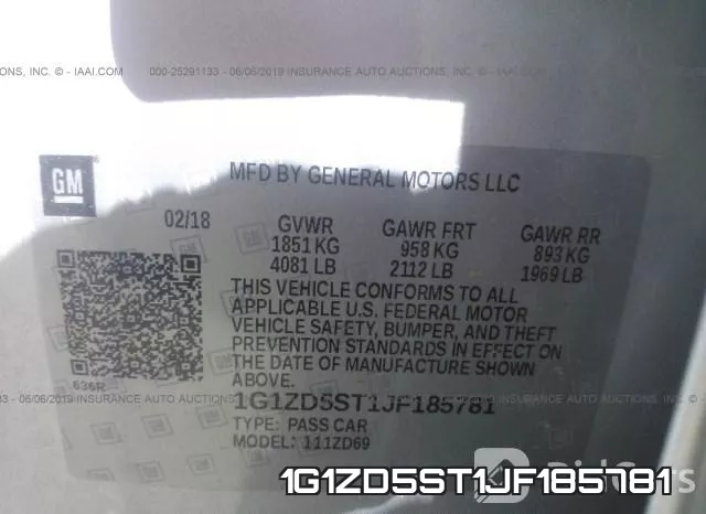 1G1ZD5ST1JF185781 фото 10