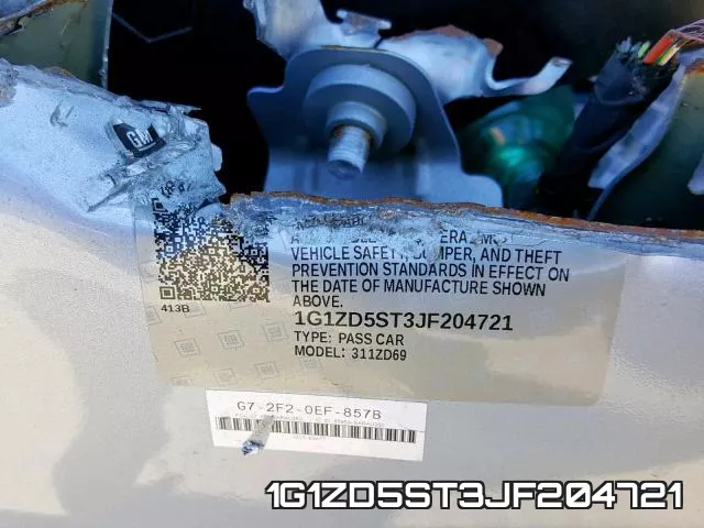1G1ZD5ST3JF204721 фото 2