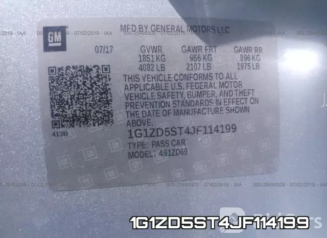 1G1ZD5ST4JF114199 фото 10