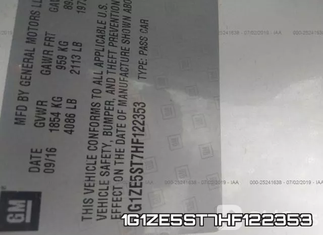 1G1ZE5ST7HF122353 фото 10