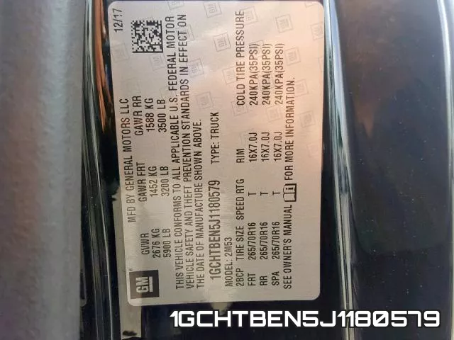 1GCHTBEN5J1180579 фото 2