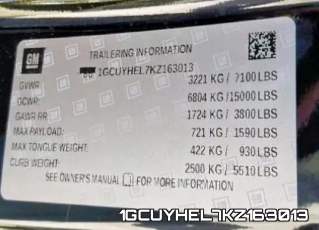 1GCUYHEL7KZ163013 фото 2
